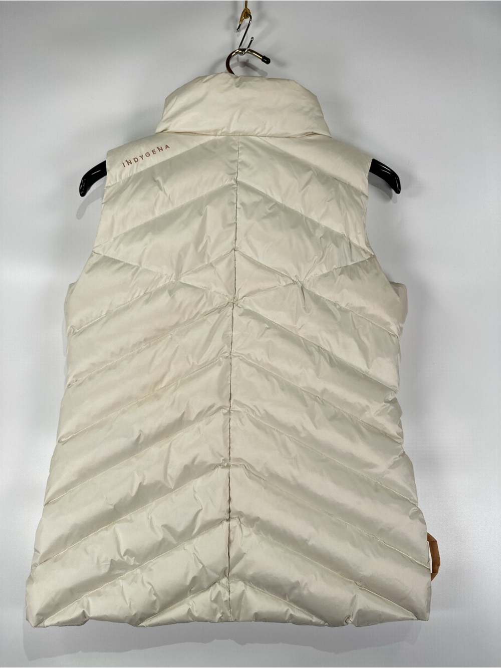 Indygena Papluma II Vest Asymmetrical Duck Down Cream S - Picture 5 of 16